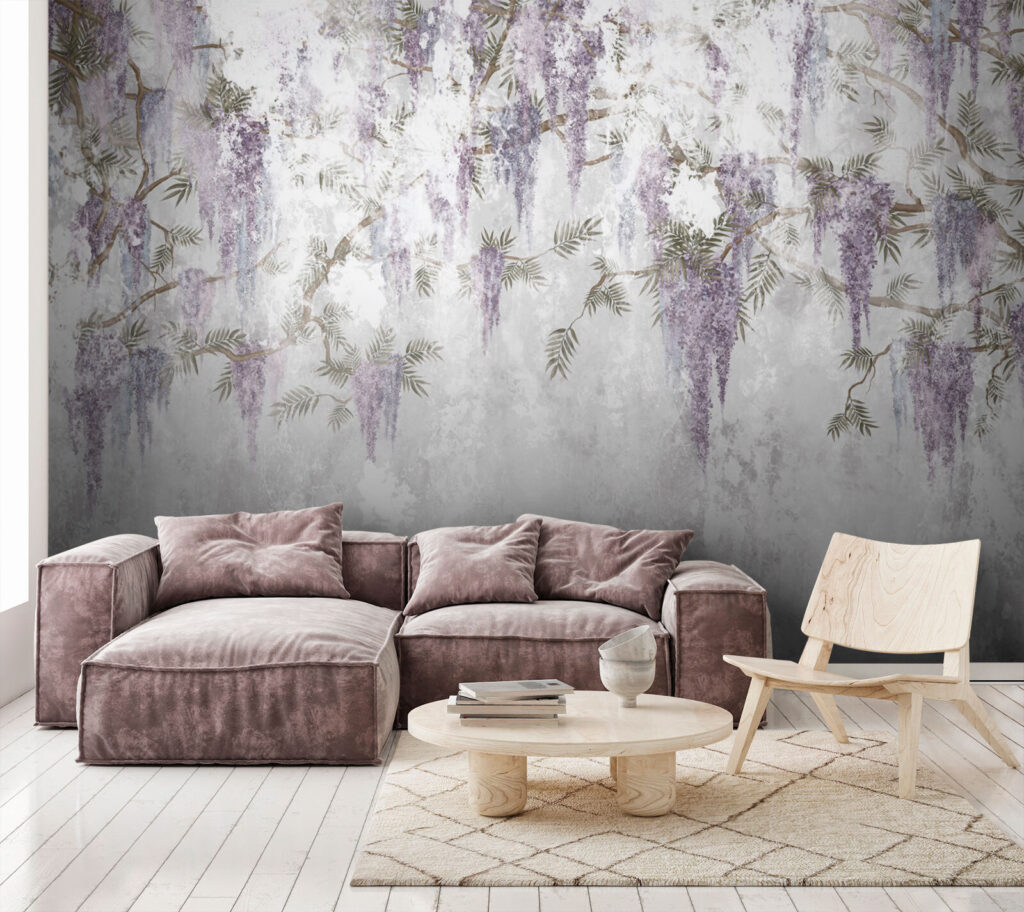 Fiori viola su fondo — ambiente 4
