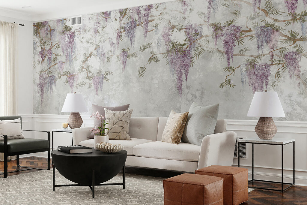 Fiori viola su fondo — ambiente 6