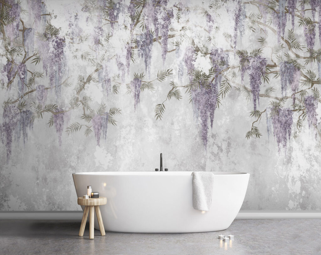 Fiori viola su fondo — ambiente 5