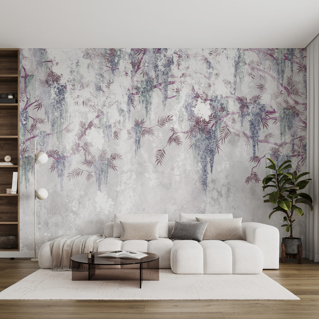 Fiori viola su fondo — ambiente 1
