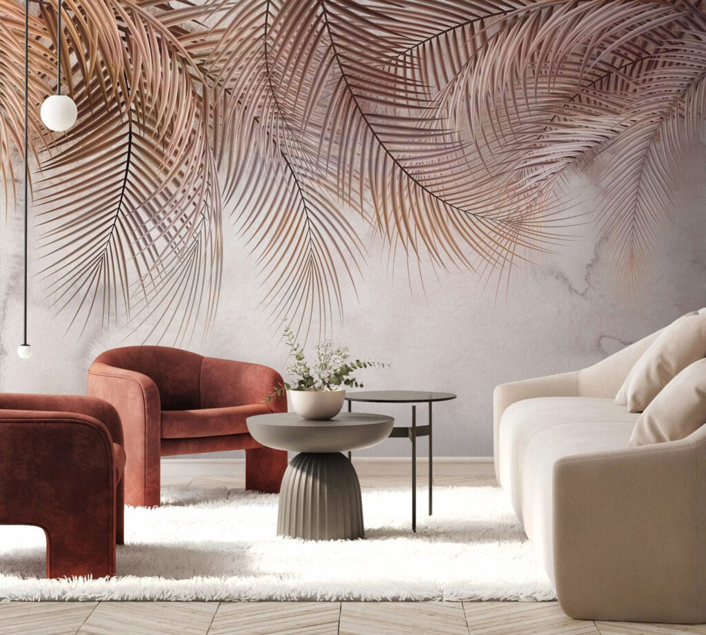 Fronde di palma rosa — ambiente 2