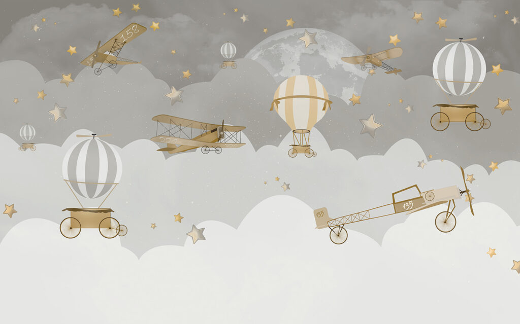 Palloncini a righe — design completo