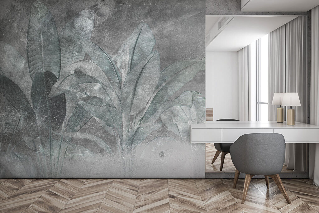 Foglie tropicali nella nebbia — ambiente 6