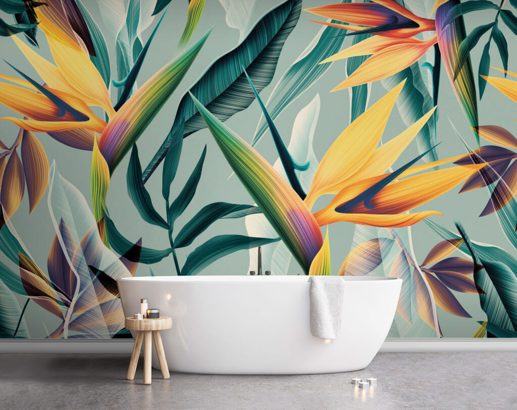 Fiori di paradiso arancio — ambiente 1