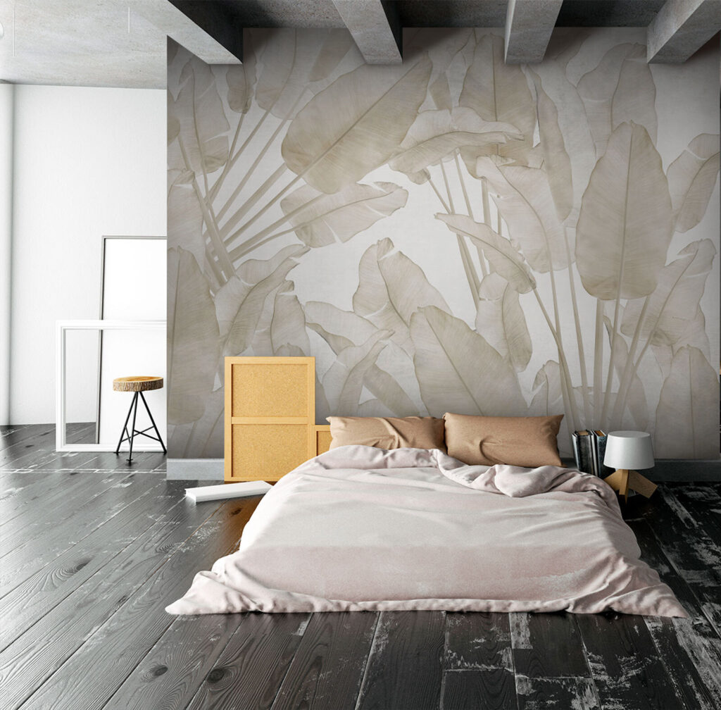 Foglie tropicali color sabbia — ambiente 2