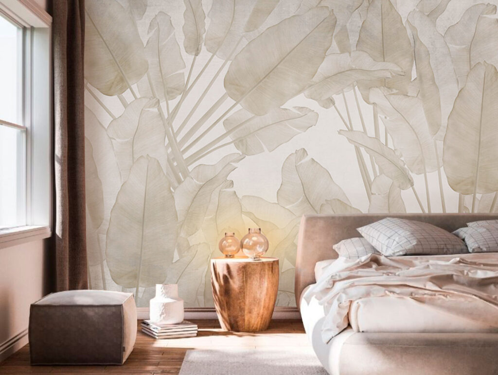 Foglie tropicali color sabbia — ambiente 3