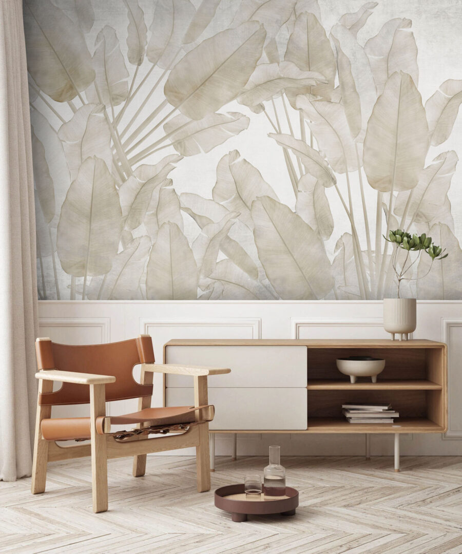 Foglie tropicali color sabbia — ambiente 7