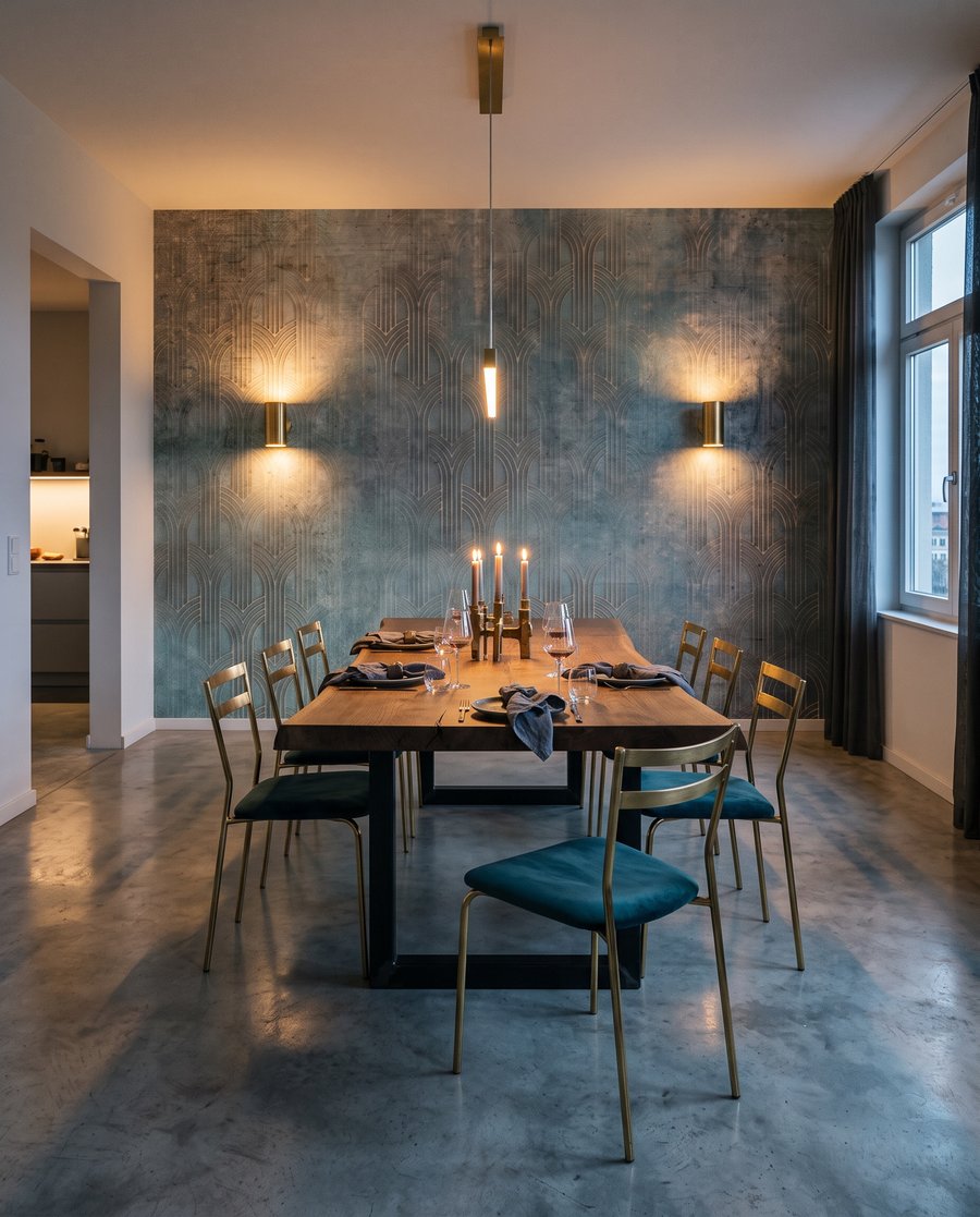 Blu con tracce calde — ambiente 7
