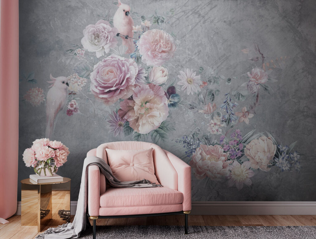 Cacatua tra le rose — ambiente 1