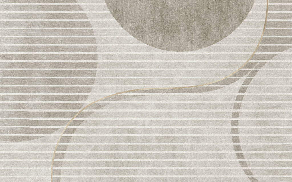 Cerchi dietro strisce bianche — design completo