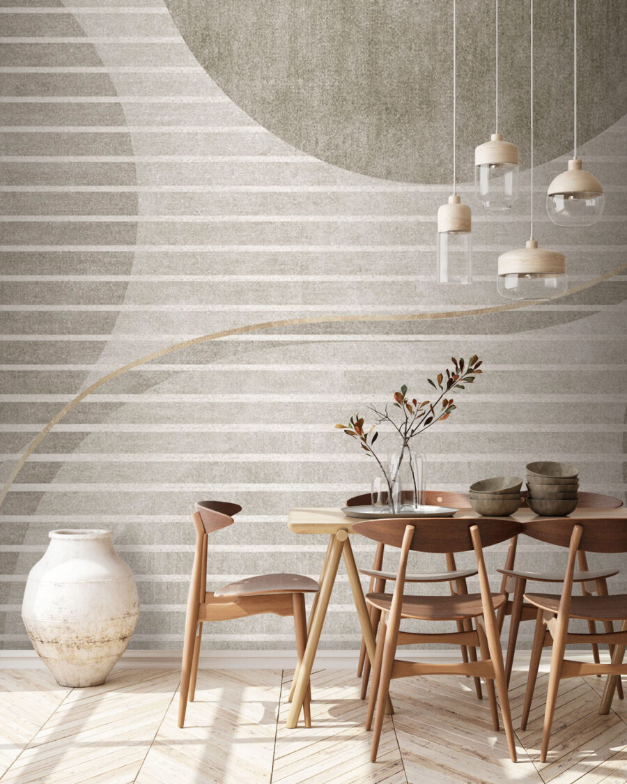 Cerchi dietro strisce bianche — ambiente 1