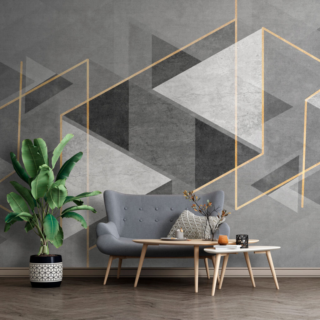 Triangoli grigi in profondità — ambiente 2