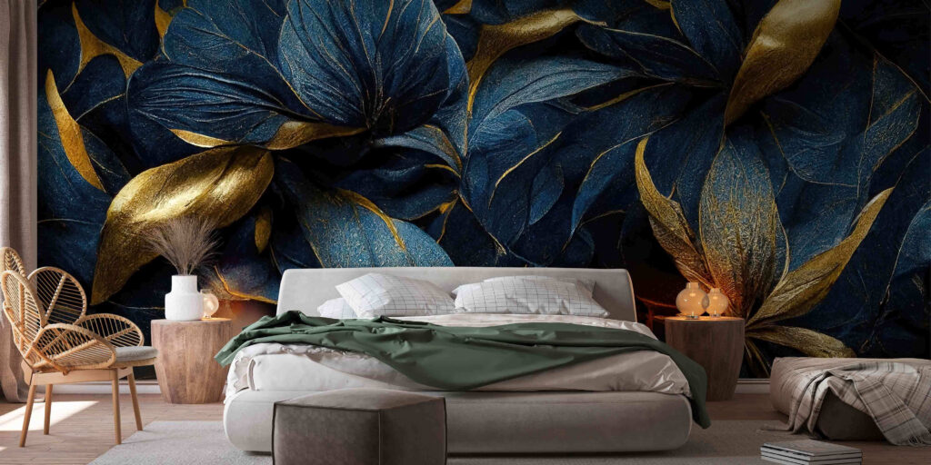 Fiori blu dorati — ambiente 2