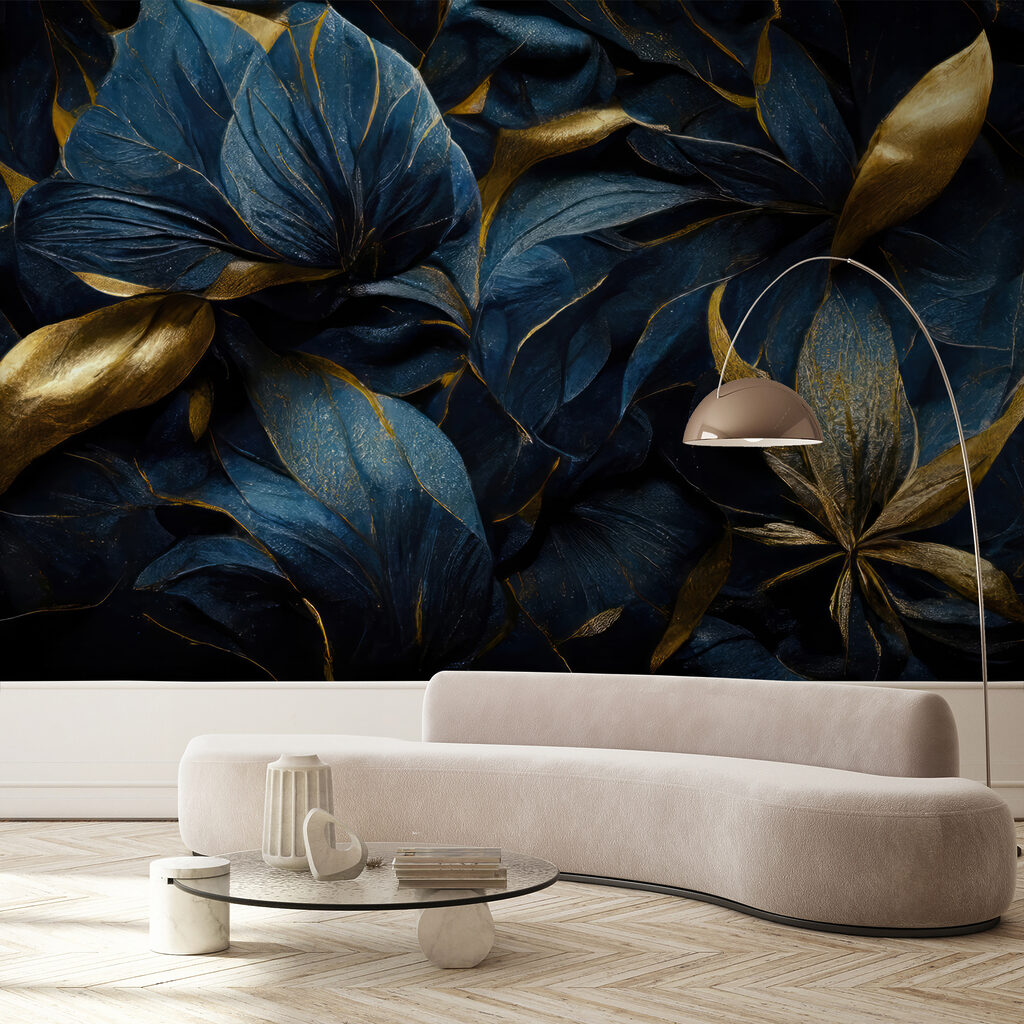 Fiori blu dorati — ambiente 6
