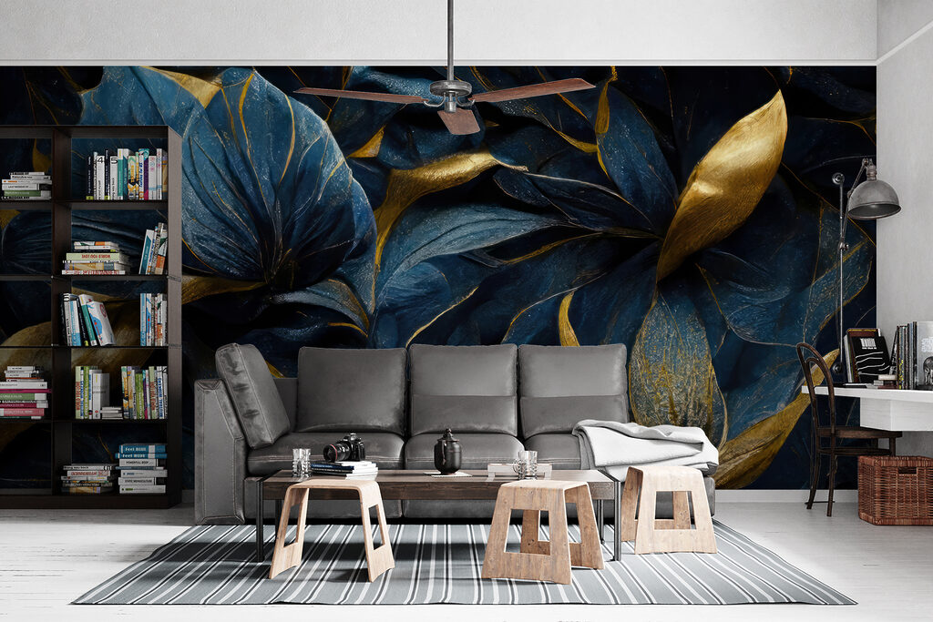 Fiori blu dorati — ambiente 7