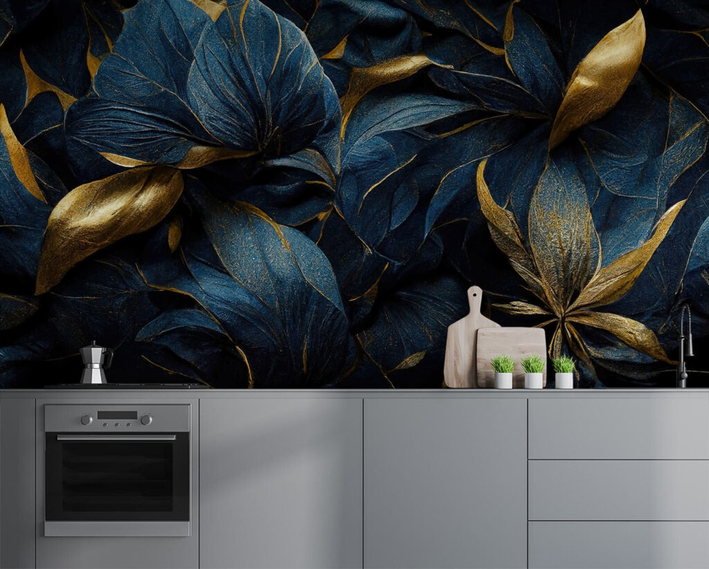 Fiori blu dorati — ambiente 3