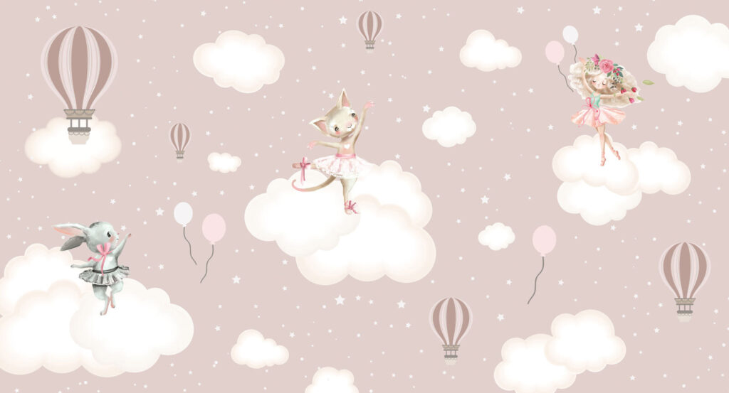 Animaletti sulle nuvole — design completo