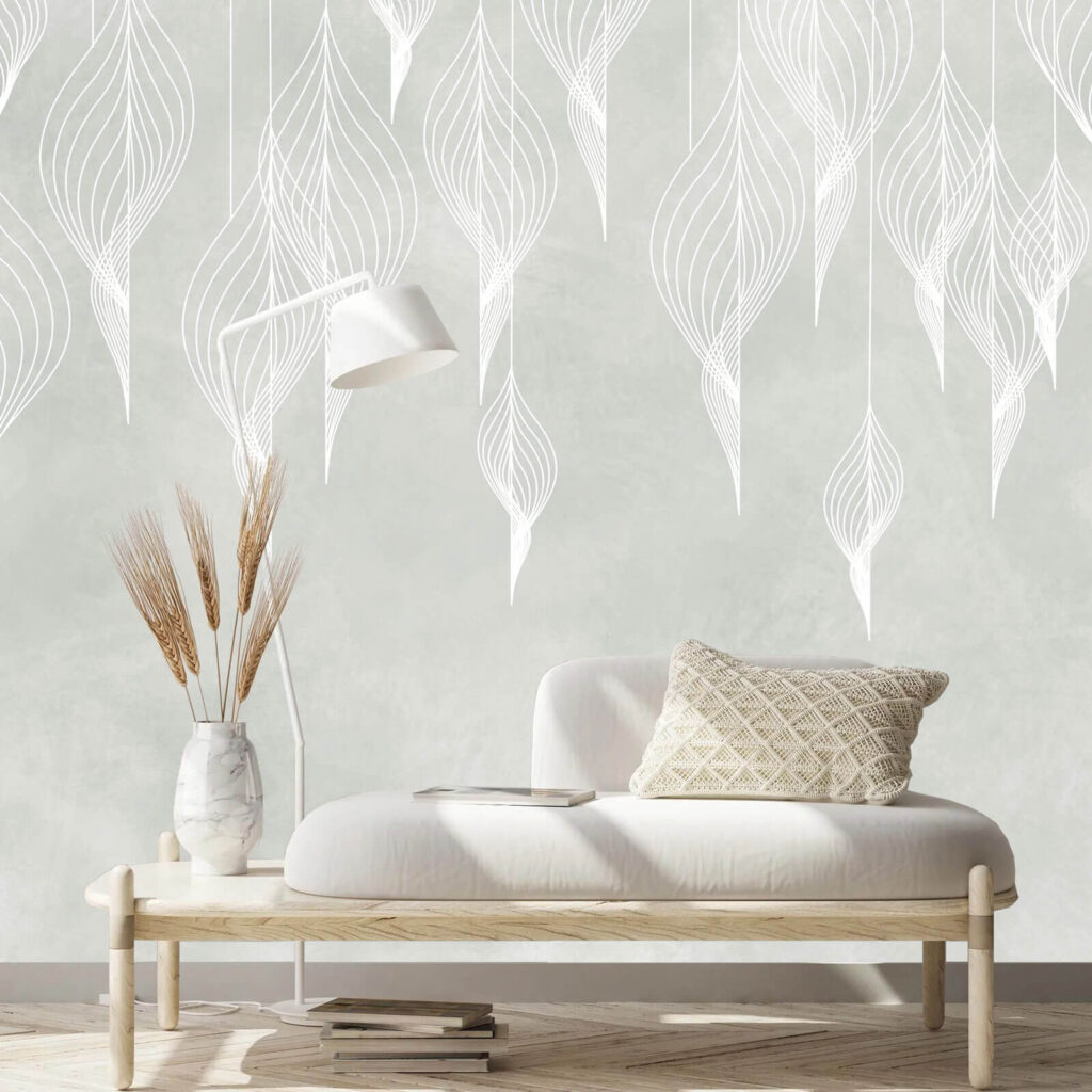 Contorni di foglie bianche — ambiente 2