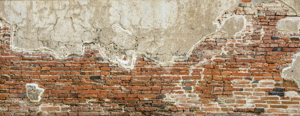 Mattoni sotto l’intonaco — design completo
