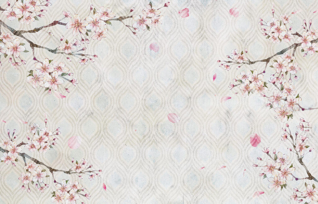 Rami in fiore decorativi — design completo