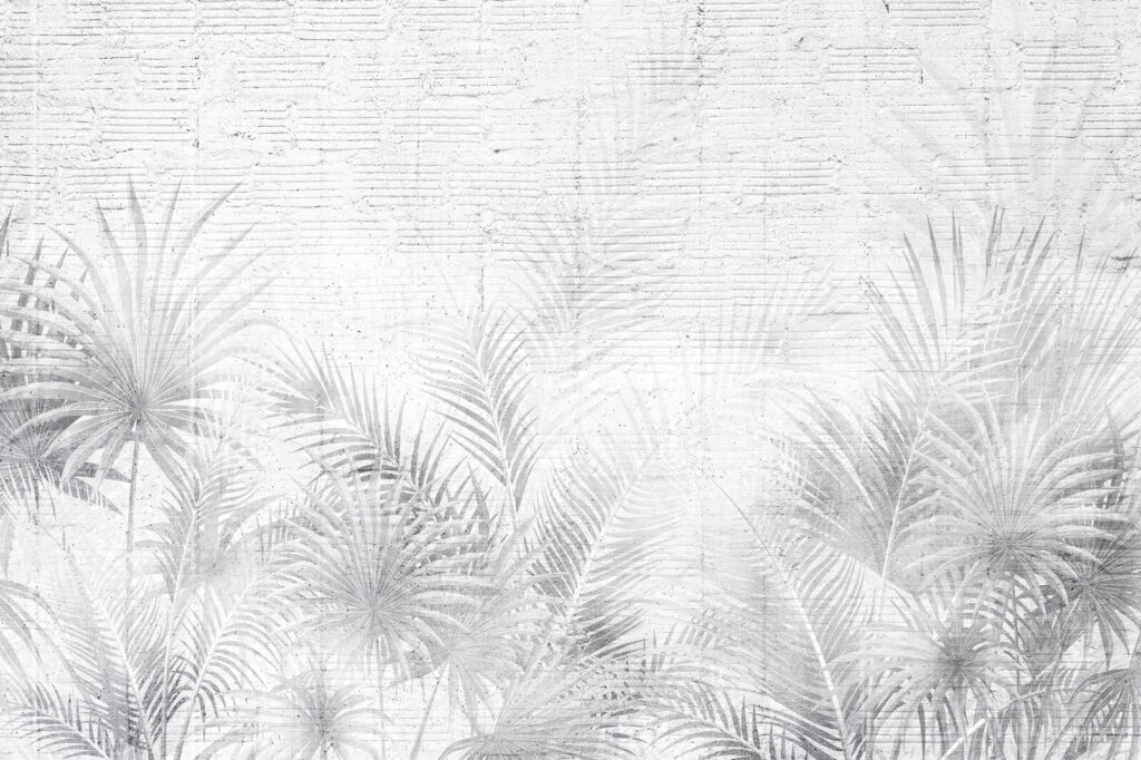Palme bianche in basso — design completo