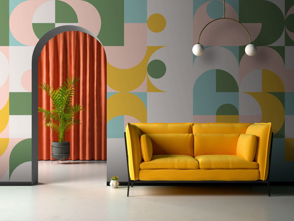 Forme pastello ripetute — ambiente 2