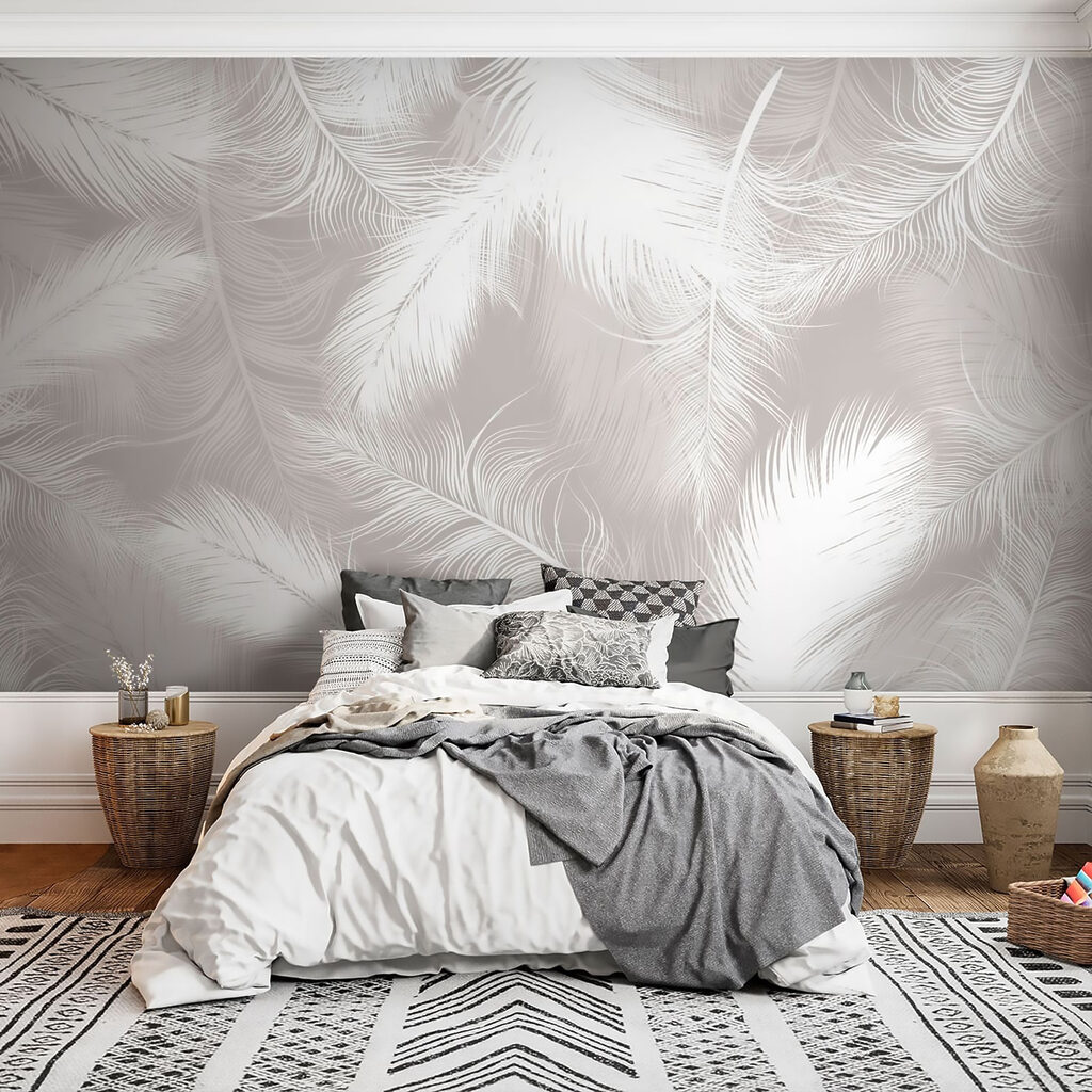 Piume bianche sovrapposte — ambiente 4