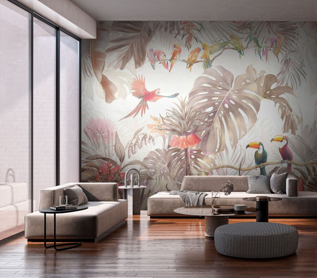 Tucani tra foglie tropicali — ambiente 2