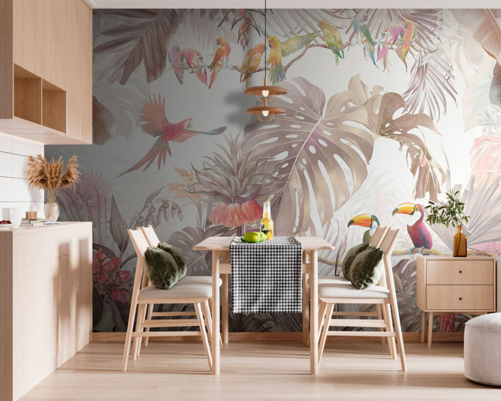 Tucani tra foglie tropicali — ambiente 3