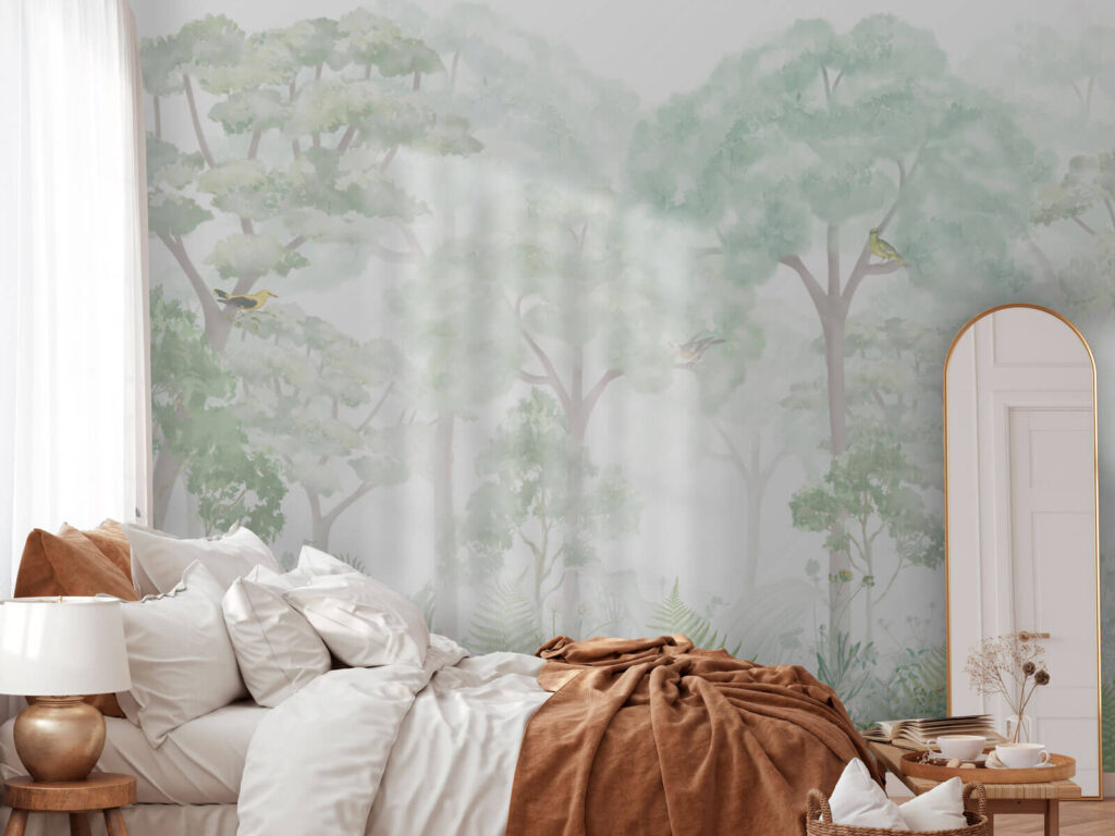 Alberi sopra i fiori — ambiente 1