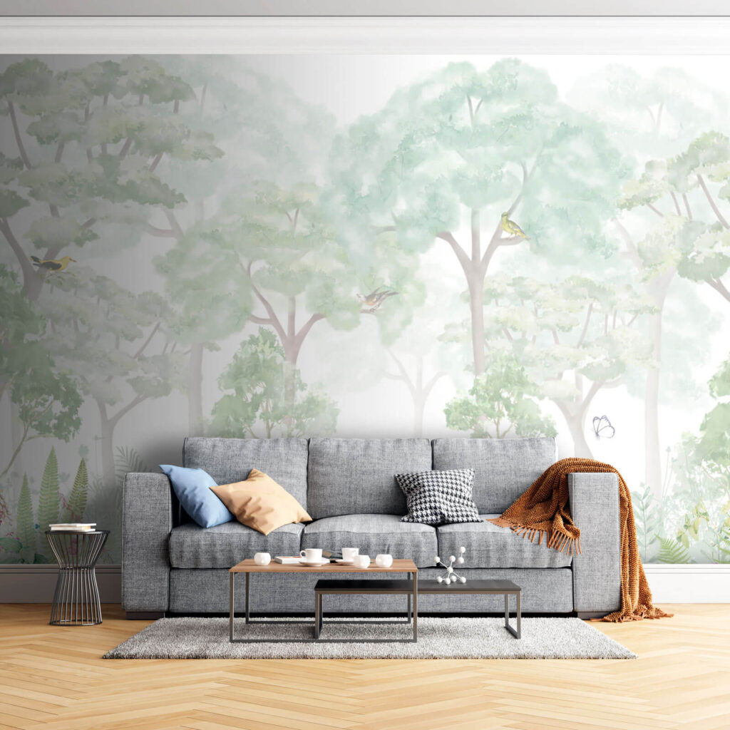Alberi sopra i fiori — ambiente 2