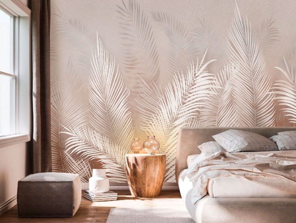 Palme bianche verticali — ambiente 1