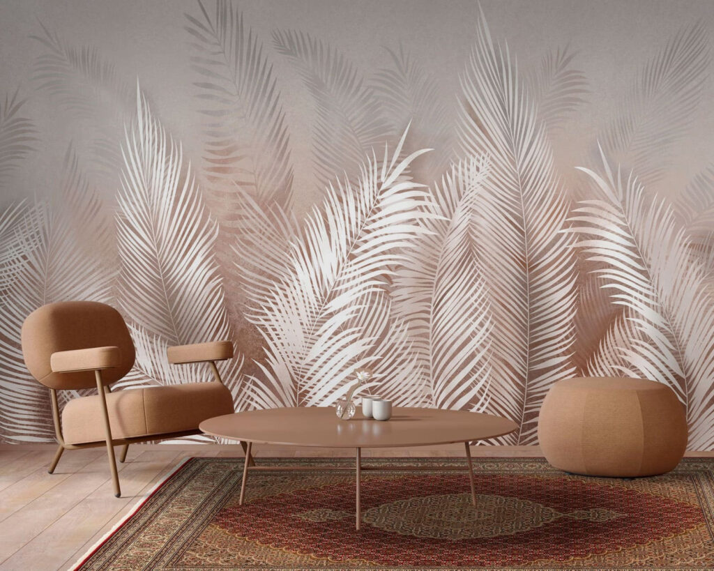 Palme bianche verticali — ambiente 2