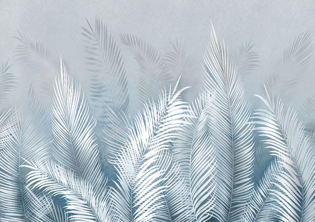 Palme bianche verticali — design completo