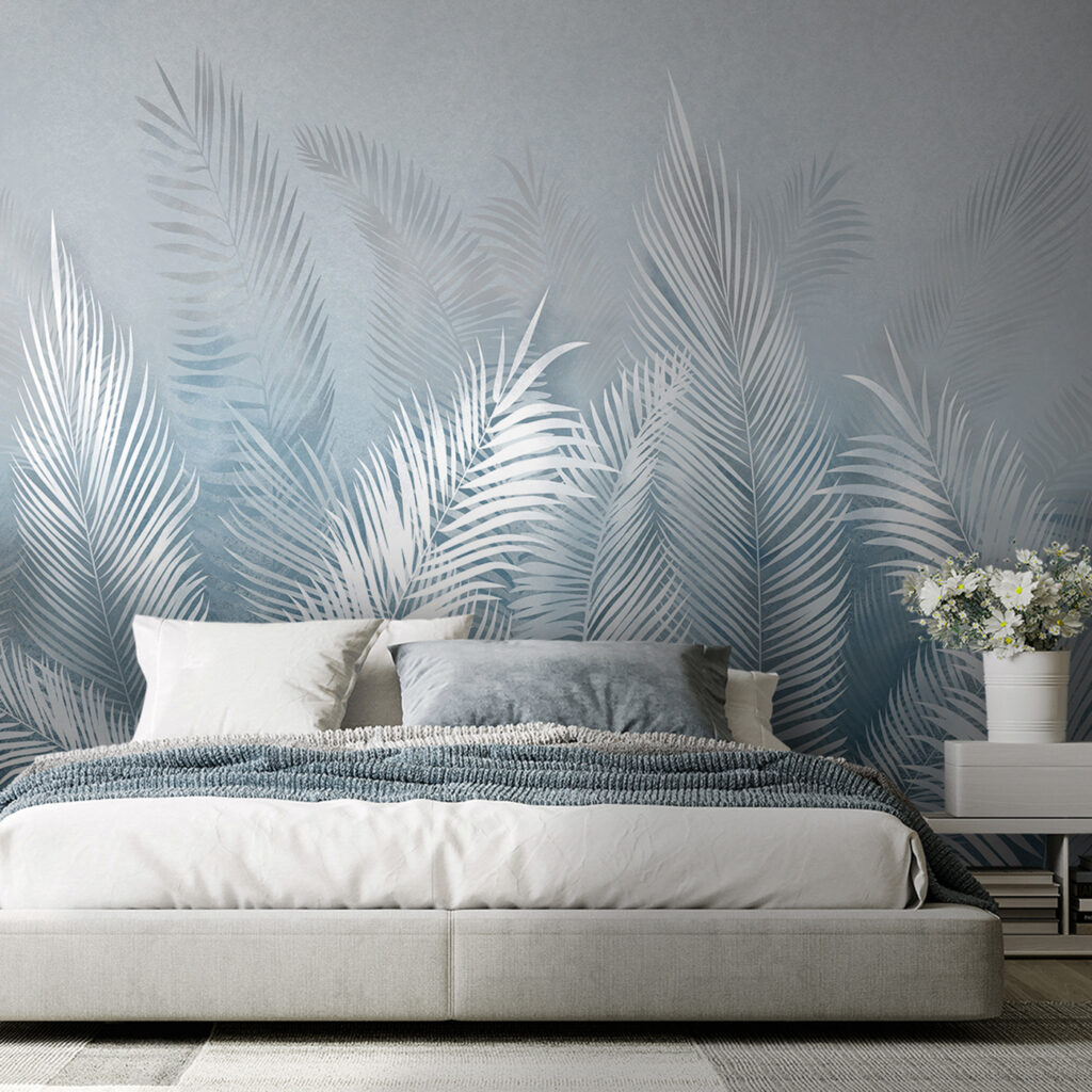 Palme bianche verticali — ambiente 1
