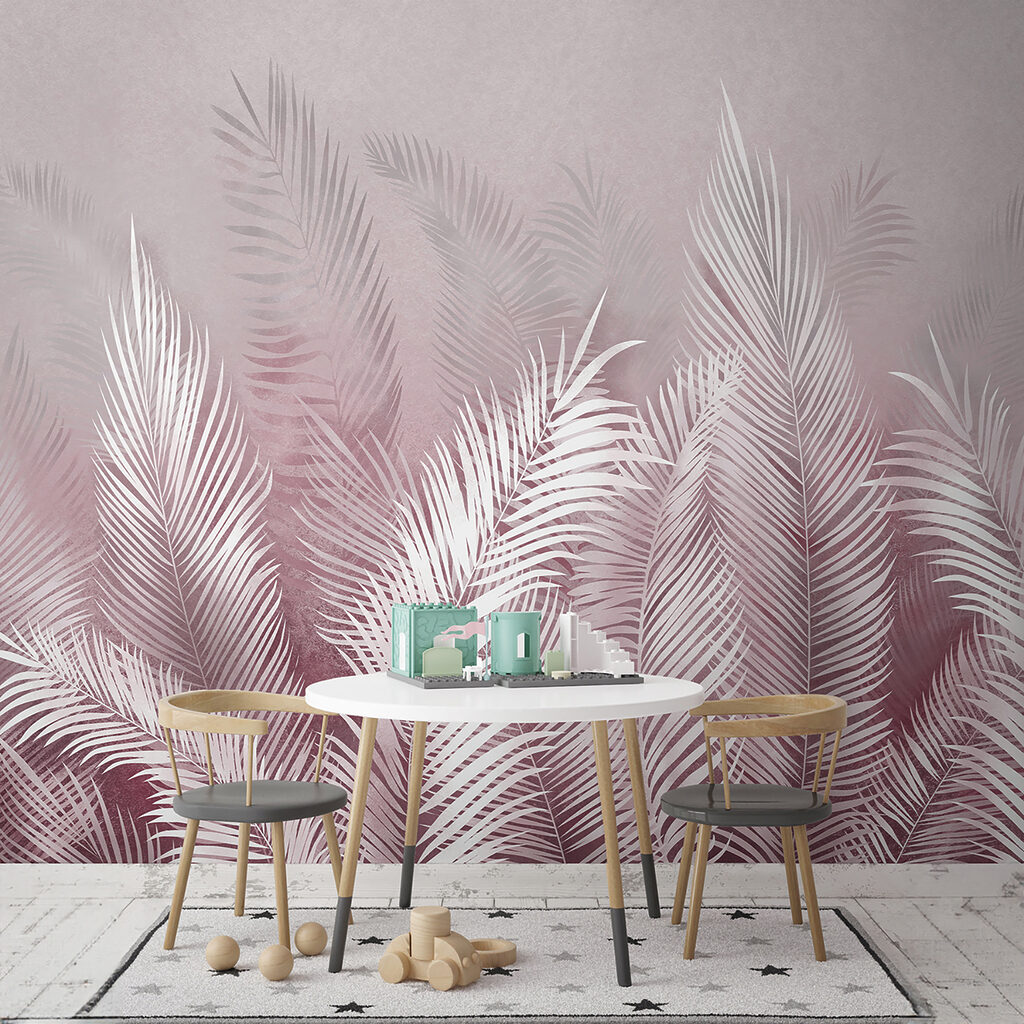 Palme bianche verticali — ambiente 2