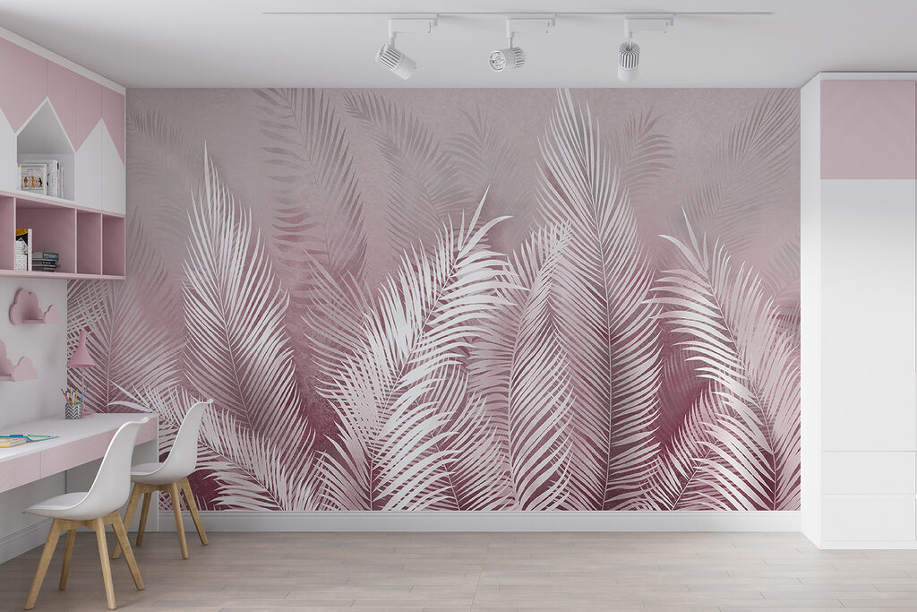 Palme bianche verticali — ambiente 3