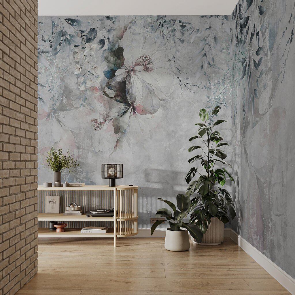 Fiori pendenti su grigio — ambiente 5