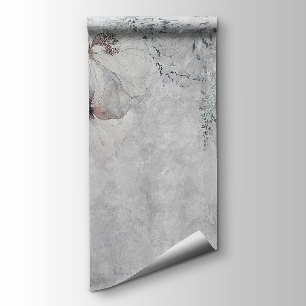 Fiori pendenti su grigio — vista del prodotto