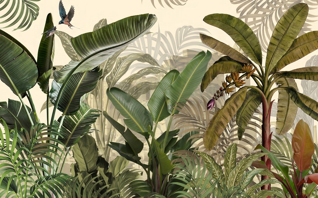 Foglie nel verde profondo — design completo