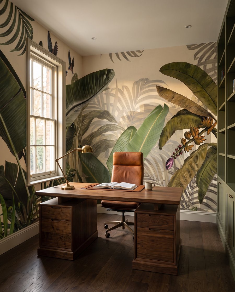 Foglie nel verde profondo — ambiente 6