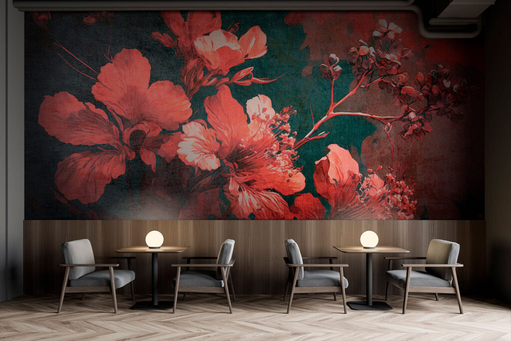Fiori rossi su petrolio — ambiente 3