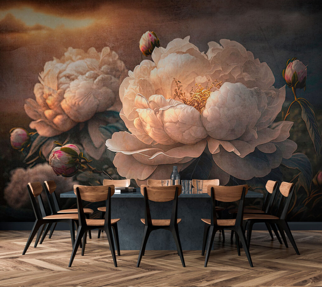 Peonie al crepuscolo — ambiente 1