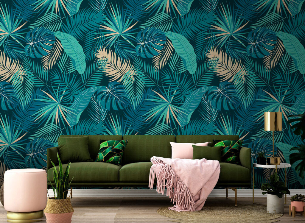 Palme color oceano — ambiente 1