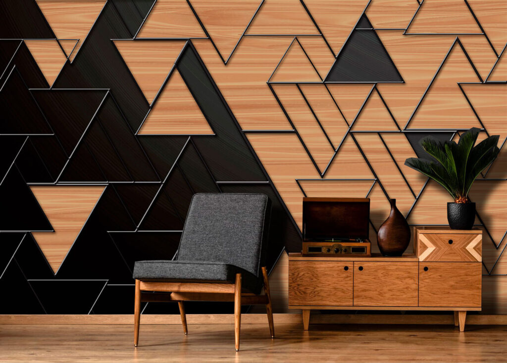 Triangoli effetto legno — ambiente 2