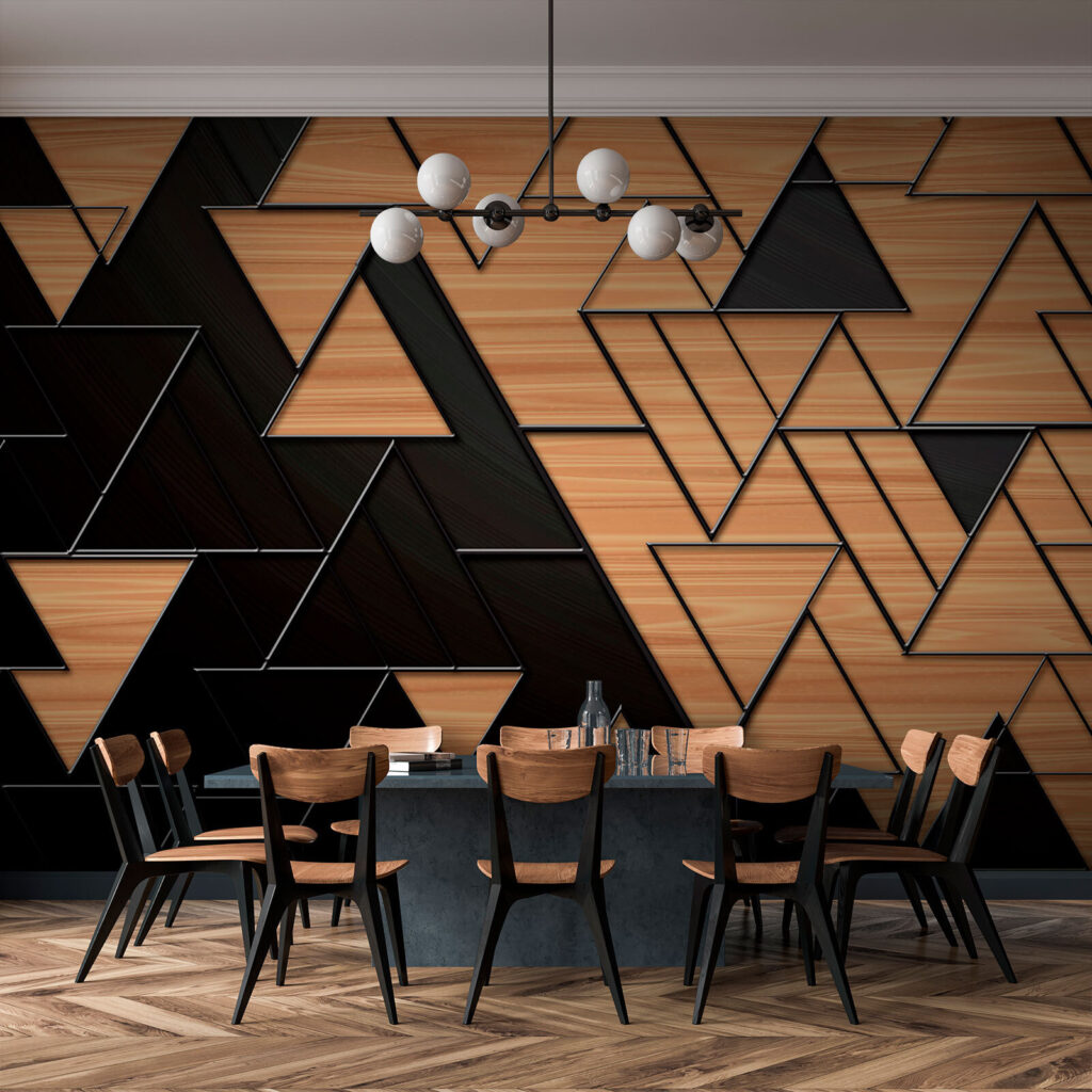 Triangoli effetto legno — ambiente 3