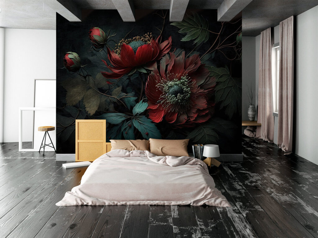 Fiori rosso scuro — ambiente 2