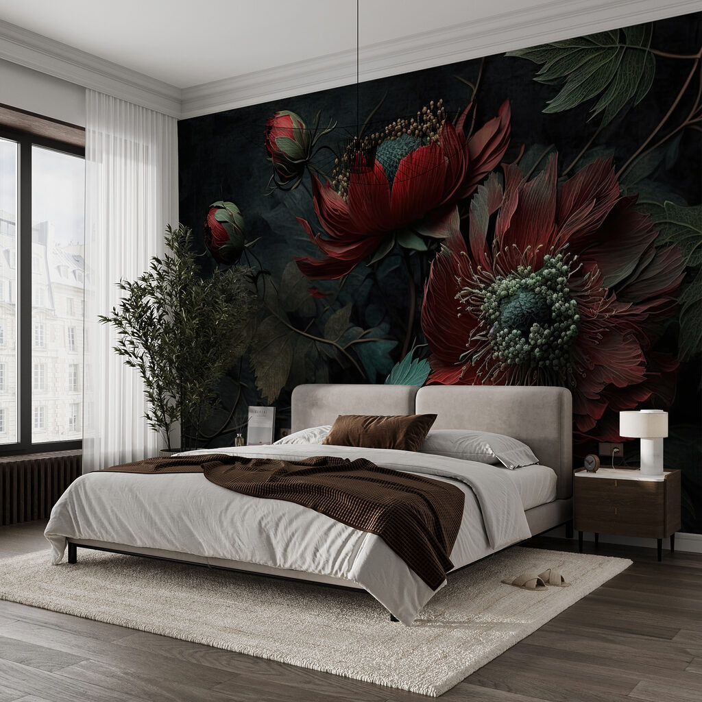Fiori rosso scuro — ambiente 4