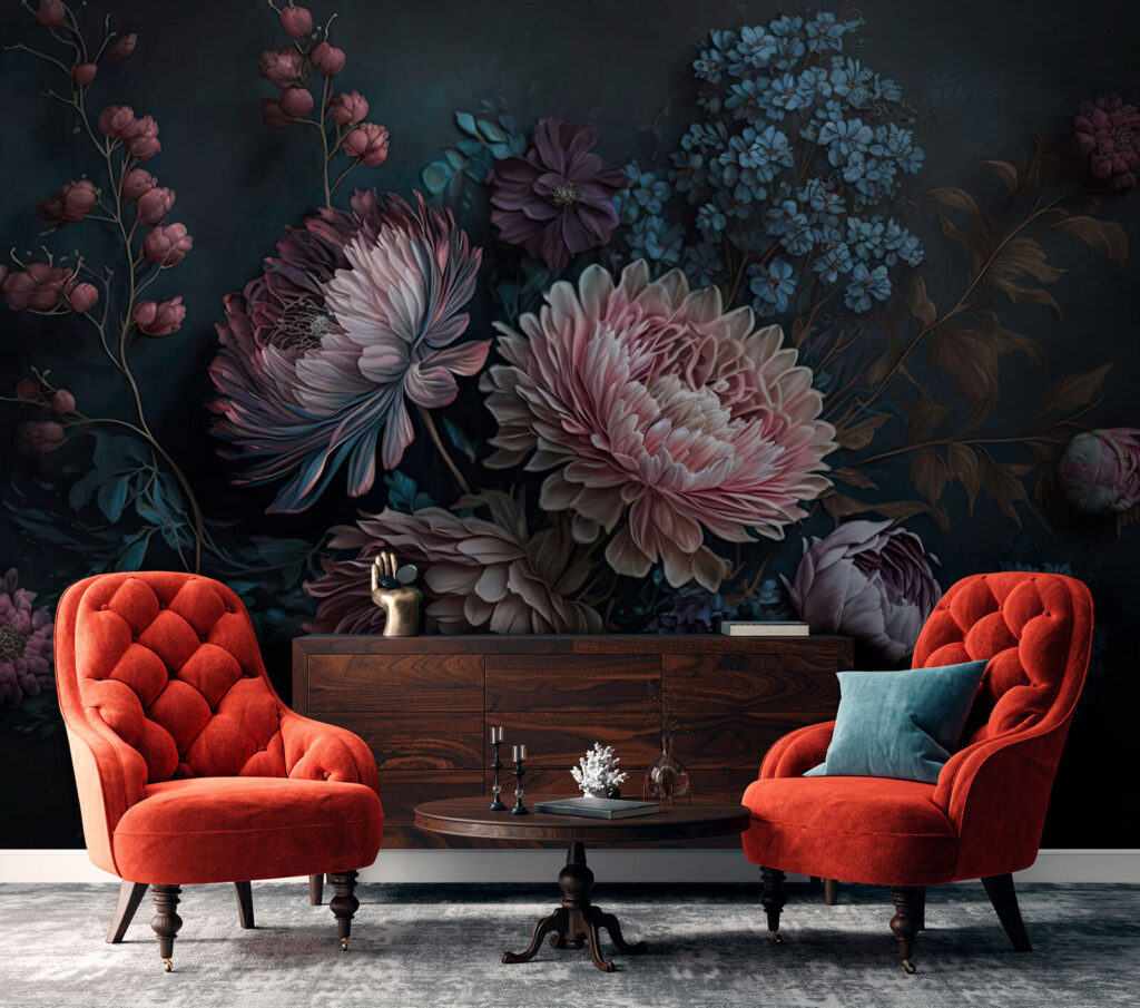 Crisantemi rosa antico — ambiente 2