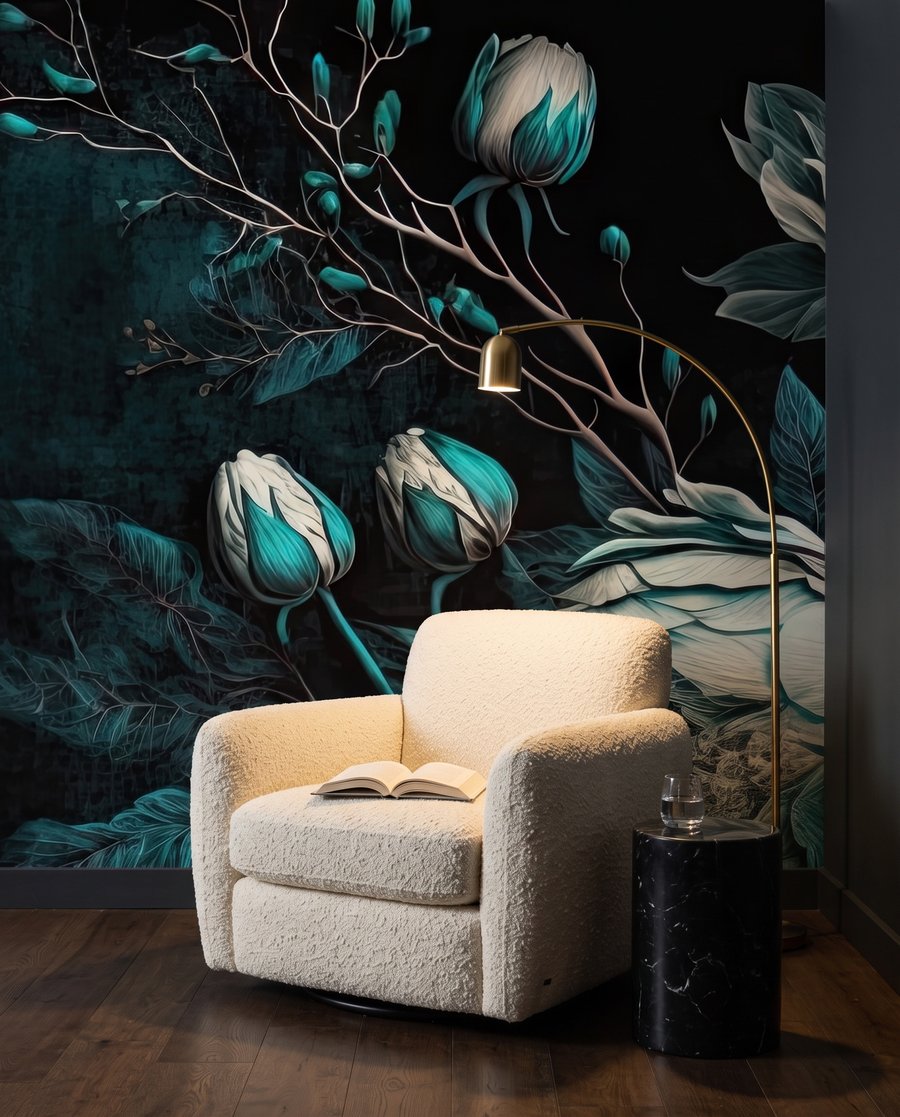 Bouquet verde acqua — ambiente 4